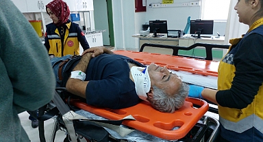 Tankerin Üzerinde Elektrik Akımına Kapılan Sürücü Yere Düşerek Yaralandı