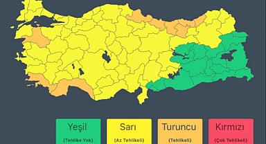 BİRÇOK İLDE SARI VE TURUNCU KODLU UYARI VERİLDİ