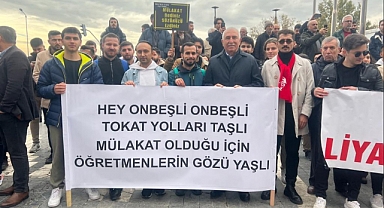 Mülakata Hayır Basın Açıklamasında Dikkat Çeken Pankart