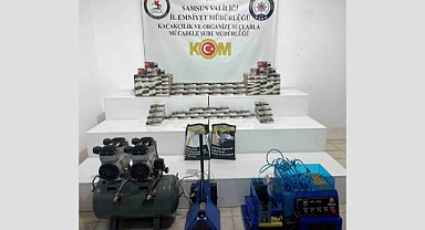 Samsun'da 35 bin 600 adet makaron ele geçirildi