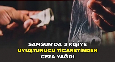 Uyuşturucu ticaretinden 3 kişiye ceza yağdı
