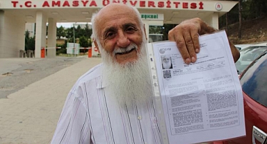 82 yaşındaki Yaşar dede 4'üncü defa DGS'ye girdi: 