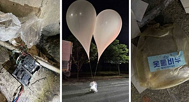 Kuzey Kore, Güney Kore'ye çöp dolu 350 balon daha gönderdi