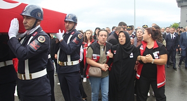 Diyarbakır şehidinin cenazesi memleketi Ordu'ya getirildi