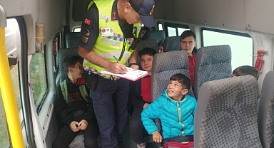 Havza'da jandarmadan servis denetimi