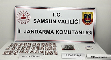 Jandarma ekipleri uyuşturucu madde ele geçirdi