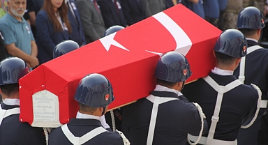 Ordu'da motosikletin çarpması sonucu şehit olan astsubay, törenle memleketine uğurlandı