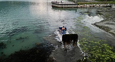 'Saklı Cennet' Ayvacık, yosunlarından arındırıldı