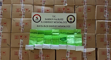 Samsun'da 3 bin 675 paket satışı yasaklı bitki güçlendirme tozu ele geçirildi