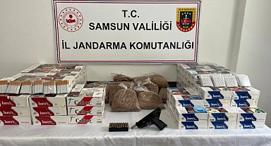 Samsun'da kaçakçılık operasyonunda 2 kişi yakalandı