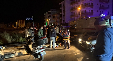 Çorum'da Otomobille Motosiklet Çarpıştı