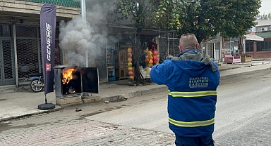 ERBAA’DA KORKUTAN TRAFO YANGINI 