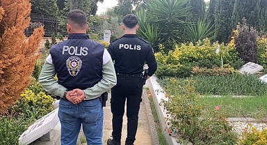 Polis, Cem Garipoğlu'nun kabrinin bulunduğu mezarlıkta nöbet tutuyor