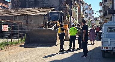 Samsun'da iş makinesinin çarptığı kişi ağır yaralandı
