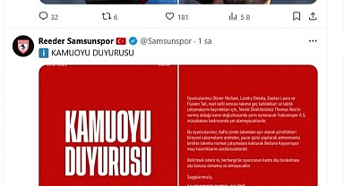 Samsunspor’da Şok: Takıma Geç Katılan 4 Oyuncu Kadroya Alınmadı