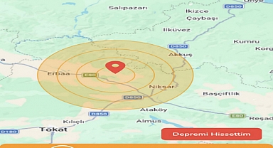 NİKSAR - ERBAA DEPREMİ BÖLGEYİ SALLADI 5.7