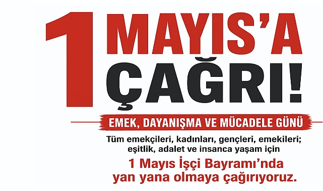 Niksar'da 1 Mayıs'a Davet