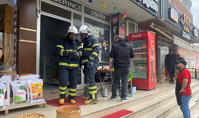 Niksar’da Çiğköfte Dükkanında Yangın