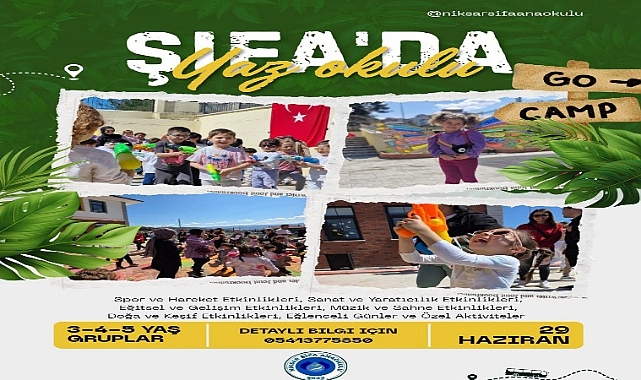 Niksar Şifa Anaokulu’nda Yaz Eğlencesi 29 Haziran’da Başlıyor