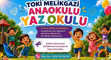TOKİ Melikgazi Anaokulu'ndan Eğitici Yaz Okulu