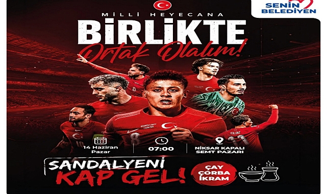 A Milli Takım İçin Tek Yürek: Niksar'da Dev Ekran Kuruluyor