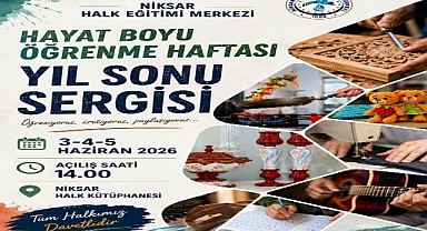 Niksar’da Kursiyerlerin Bir Yıllık Emeği Sergide Buluşuyor