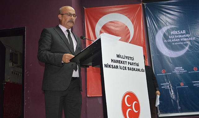 MHP  Niksar’da  15. Olağan Kongresi Gerçekleştirildi