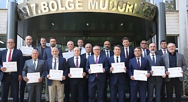 DSİ Personeline Tokat Valiliği’nden Başarı Belgesi