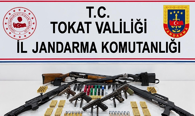 Tokat’ta Silah ve Mühimmat Ele Geçirildi