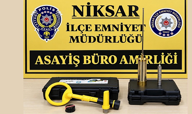 Niksar’da Kaçak Define Arayan 3 Kişi Suçüstü Yakalandı