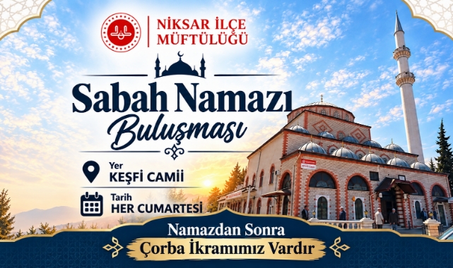 Niksar Müftülüğü'nden Sabah Namazına Davet