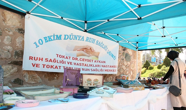 Tokat’ta Dünya Ruh Sağlığı Günü Kapsamında El Emeği Sergisi Açıldı