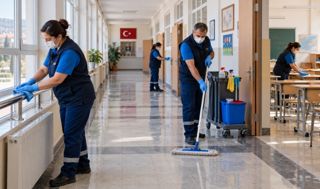 Tokat'ta Okullarda Dezenfeksiyon Seferberliği