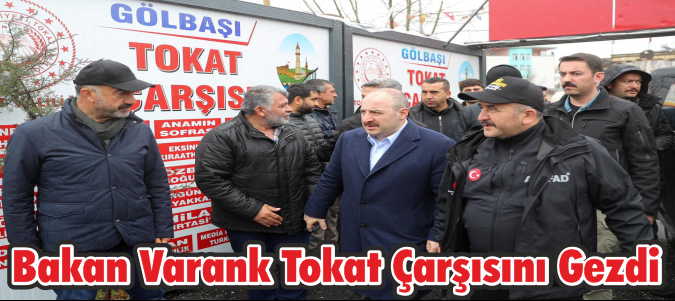 Bakan Varank Tokat Çarşısını Gezdi