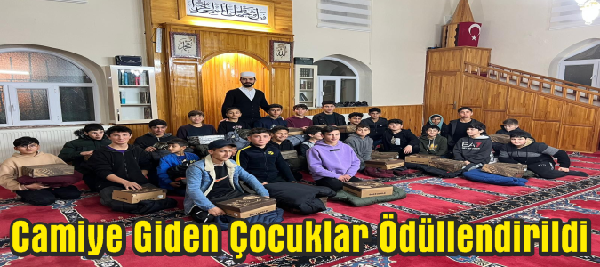 Camiye Giden Çocuklar Ödüllendirildi
